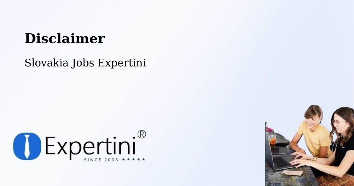 Disclaimer – Žilina - Slovakia Jobs Expertini